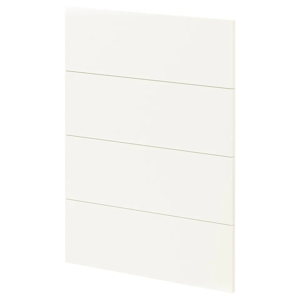 METOD white kitchen cabinet door, rectangular, smooth finish.