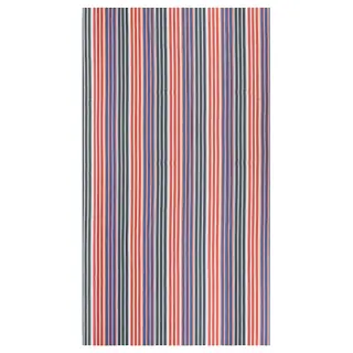 KORALLBUSKE pre-cut fabric, dark blue/red stripe pattern, Length 300 x Width 150 cm