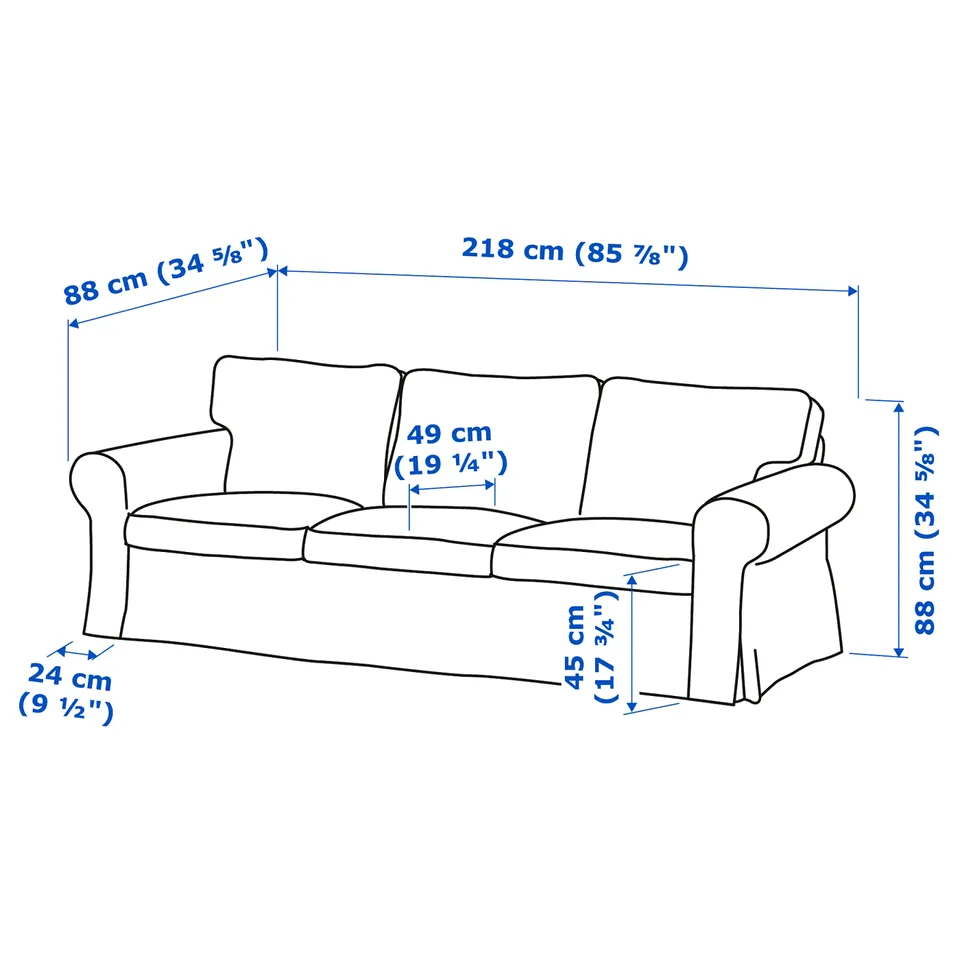 part: EKTORP 3-seat sofa