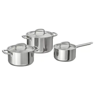 IKEA 365 + cookware set of 6, stainless steel