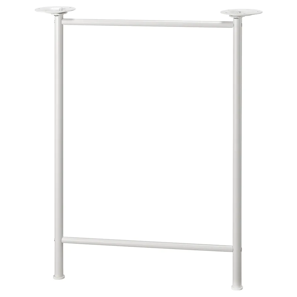 LINNMON / SPÄND Desk, black-brown/white, 100x60 cm