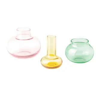 DOFTRIPS vase, set of 3, mixed colours