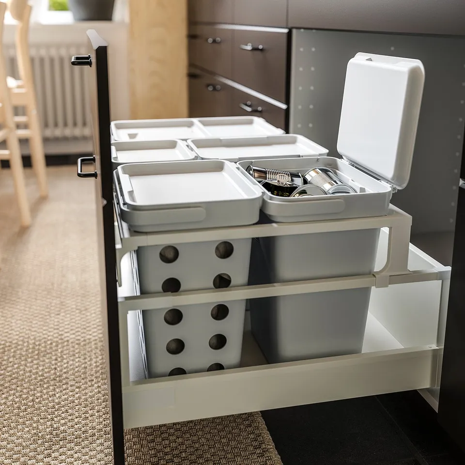part: HÅLLBAR bin with lid for organic waste