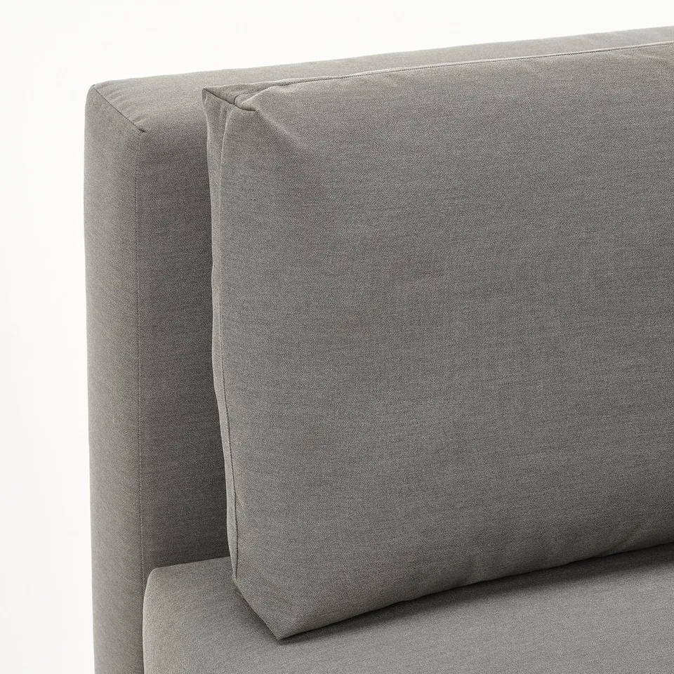 Modern sofa with clean lines and plush cushions, ideal for comfort and style.