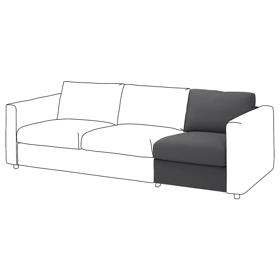 part: VIMLE cover for 1-seat section