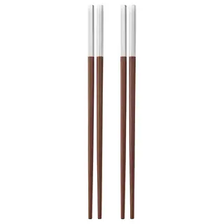 SÖTBJÖRNBÄR chopsticks 2 pairs, brown, 24 cm