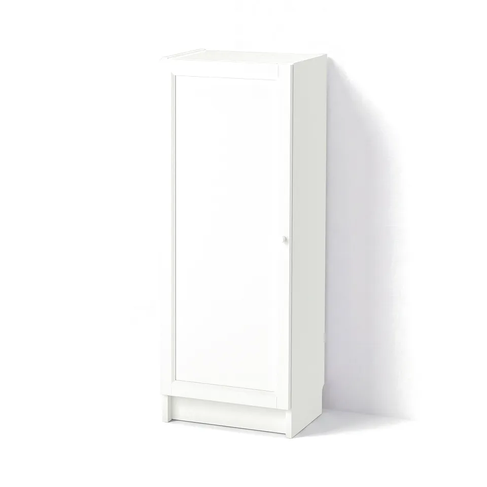 BILLY / OXBERG Bookcase with door, white, 40x30x106 cm