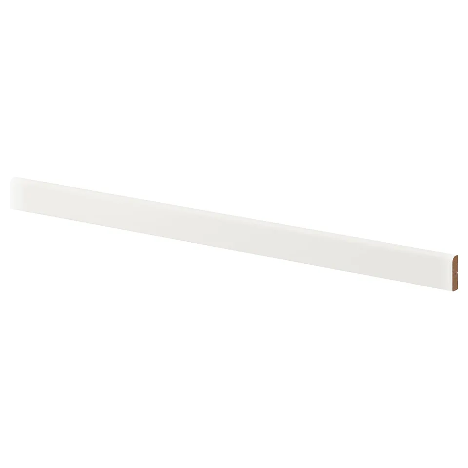 White FÖRBÄTTRA trim, decorative kitchen fiberboard.