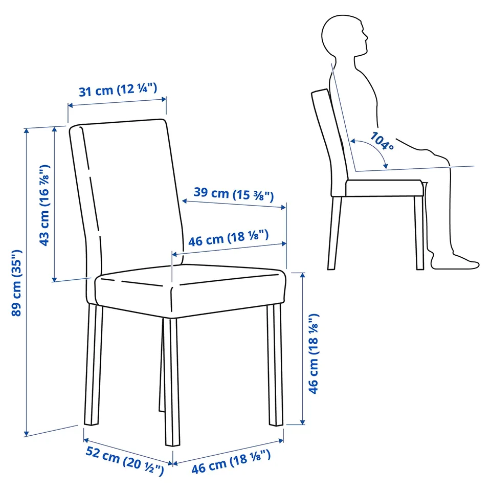 Illustration with measurements for the product: KÄTTIL.