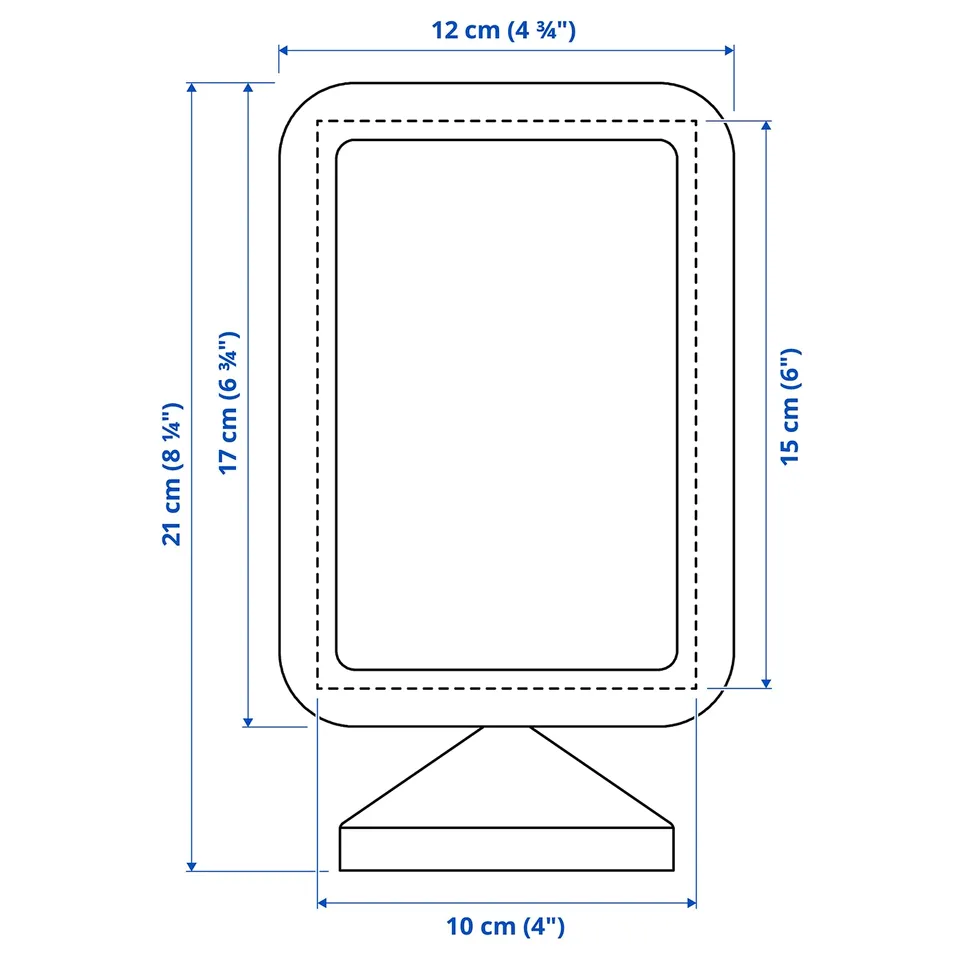 Illustration with measurements for the product: FIKONTRÄD.