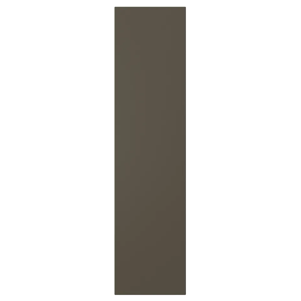 HAVSTORP cabinet in dark brown/beige with clean lines and smooth surface.