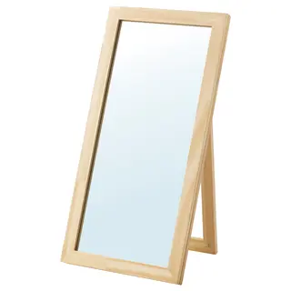 KOMPISHÄNG mirror, pine, 20x40 cm