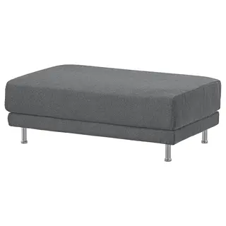 UPPÅKRA footstool, Johanneshov dark grey, Width 126 x Depth 77 x Height 46 cm