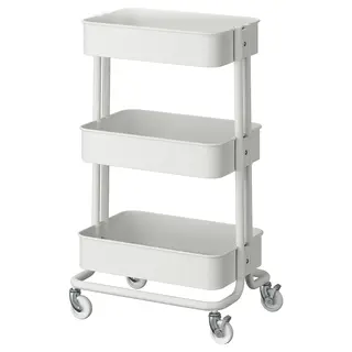 RÅSKOG trolley, white, 35x45x77 cm