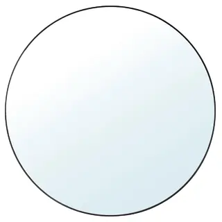 LINDBYN mirror, black, 110 cm