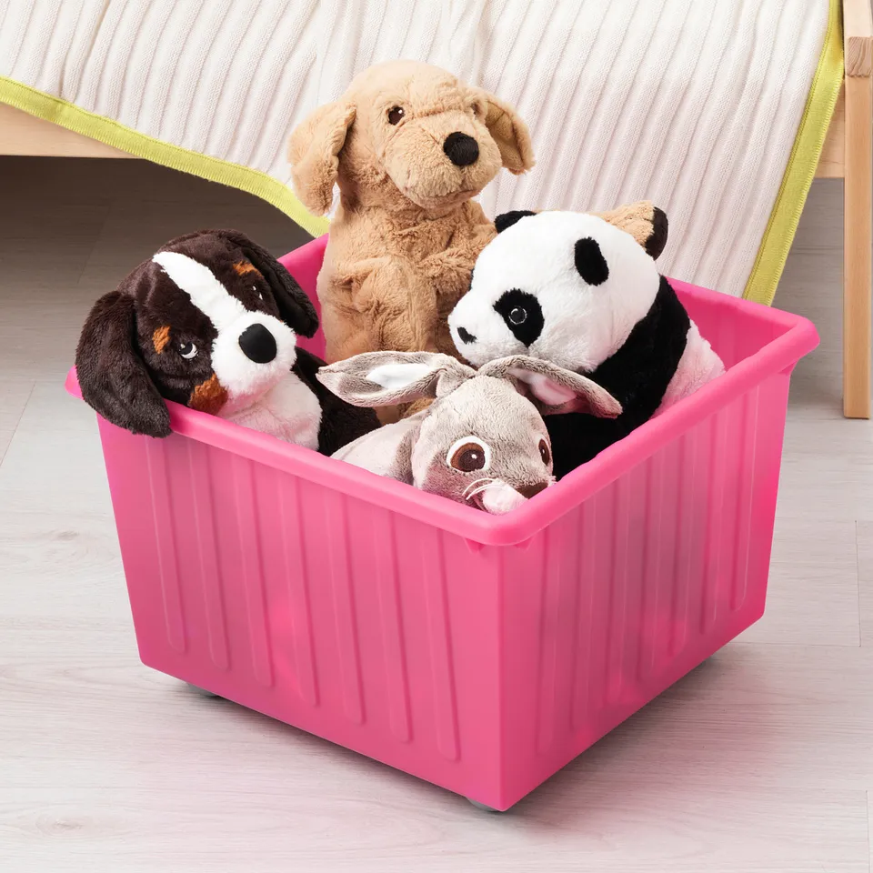 part: VESSLA storage crate with castors