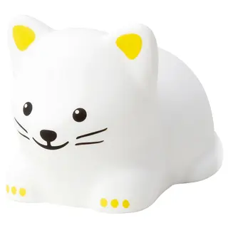 TÖVÄDER LED night light, cat battery-operated, Height 9 x Length 14 x Width 8 cm