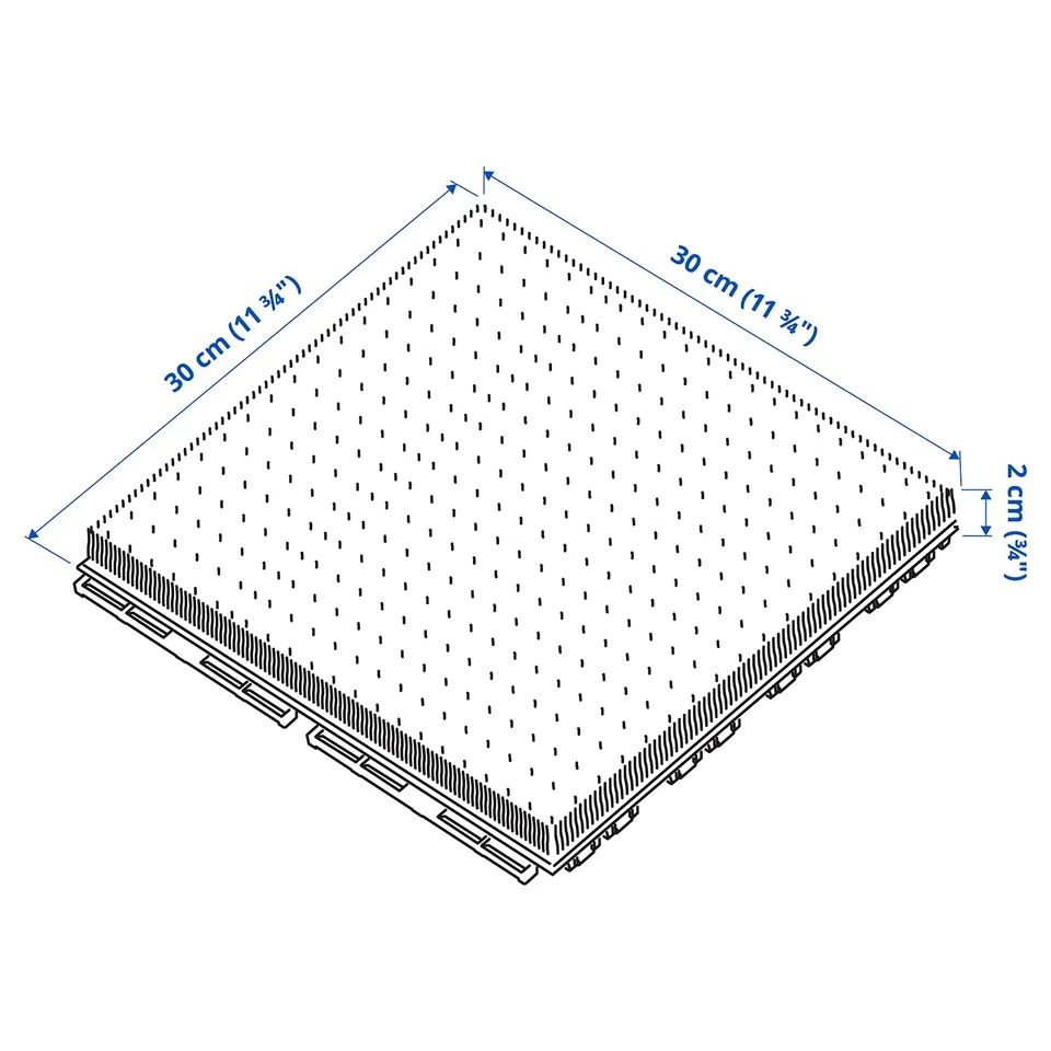 Illustration with measurements for the product: RUNNEN.