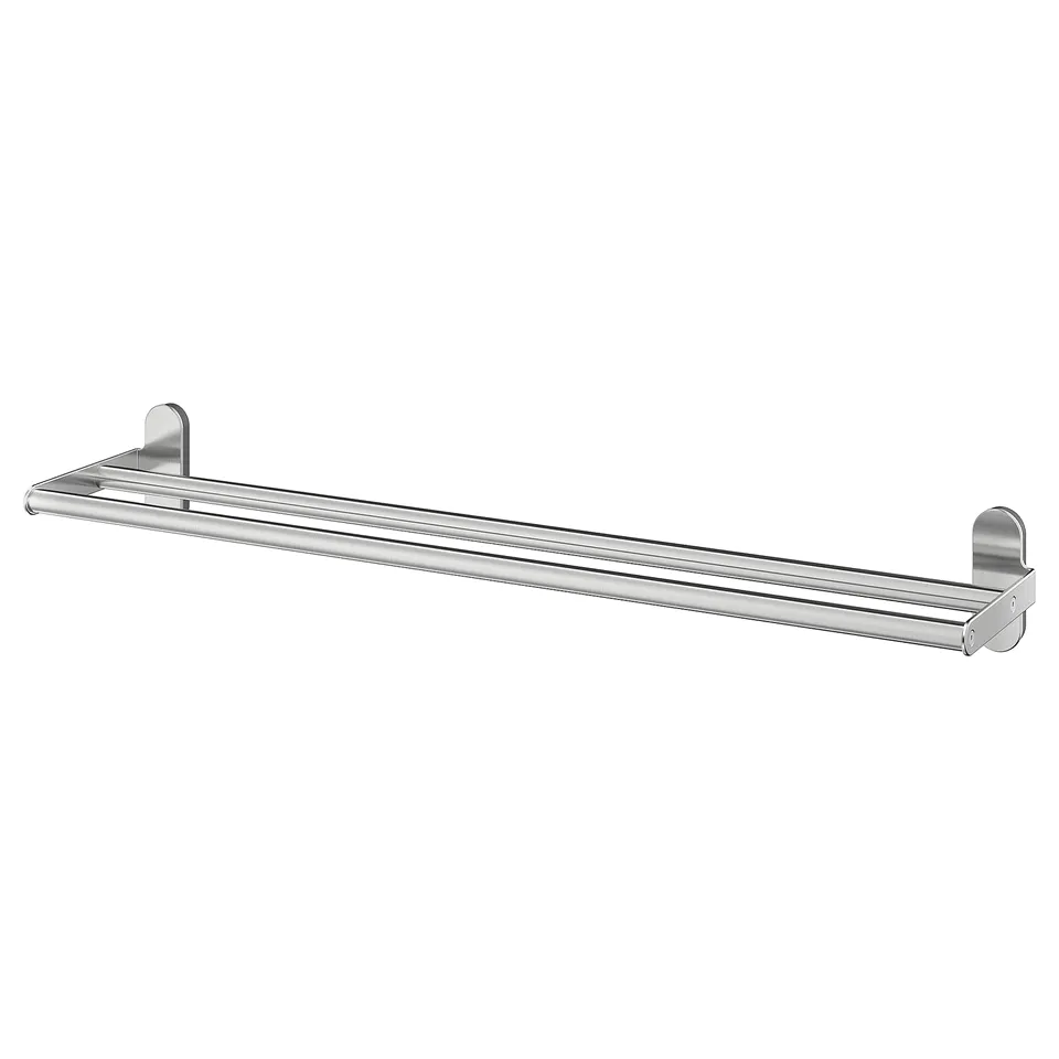 BROGRUND stainless steel bathroom shelf, sleek and modern design with concealed fixings.