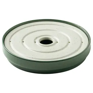 HUSBLOSSTÖR tea tray, green, Height 5 cm