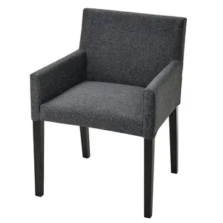 MÅRENÄS chair cover, dark grey/Gunnared