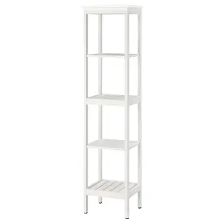 HEMNES shelving unit, white, 42x172 cm