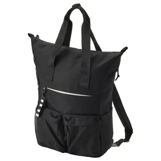VÄRLDENS backpack, black, Depth 15 x Height 49 x Width 31 cm
