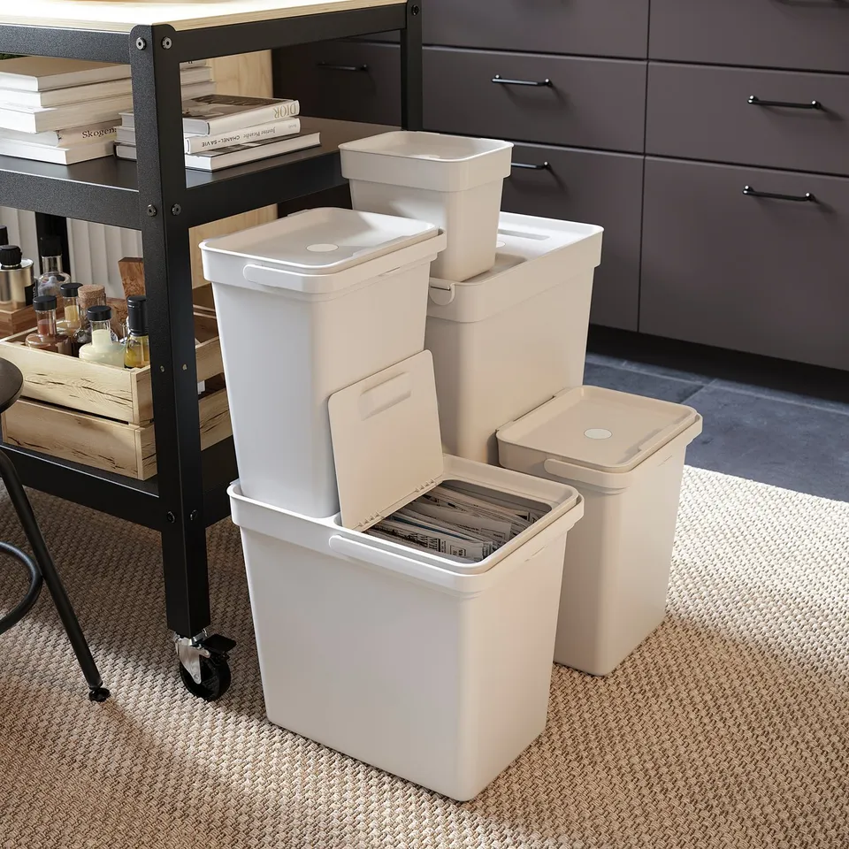 part: HÅLLBAR bin with lid