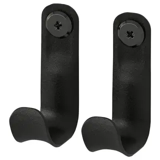 BROR hook for post, black, 7x5x3 cm 2 pack