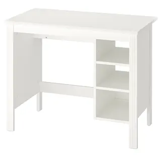 BRUSALI desk, white, Width 90 x Depth 52 x Height 73 cm