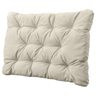 KUDDARNA back cushion, outdoor, light grey-beige, 62x44 cm