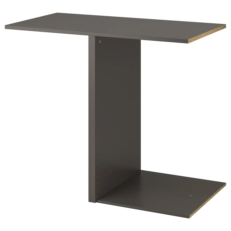Dark gray ikea KOMPLEMENT wardrobe divider, smooth, efficient organizer.