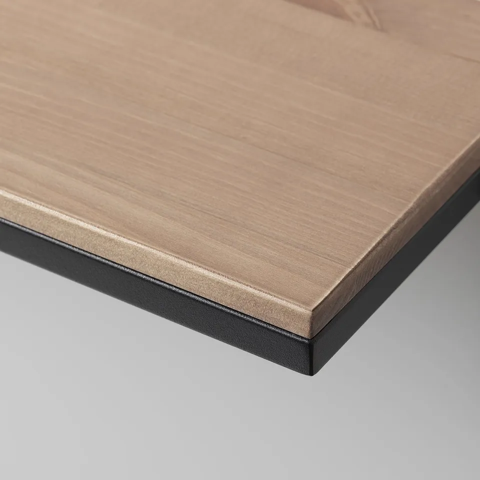 Close-up of rustic wooden shelf, showcasing natural grain texture & sturdy frame.