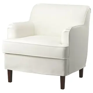 ROCKSJÖN cover for armchair, Blekinge white