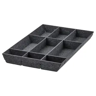 UPPDATERA adjustable organiser for drawer, grey, 40 cm