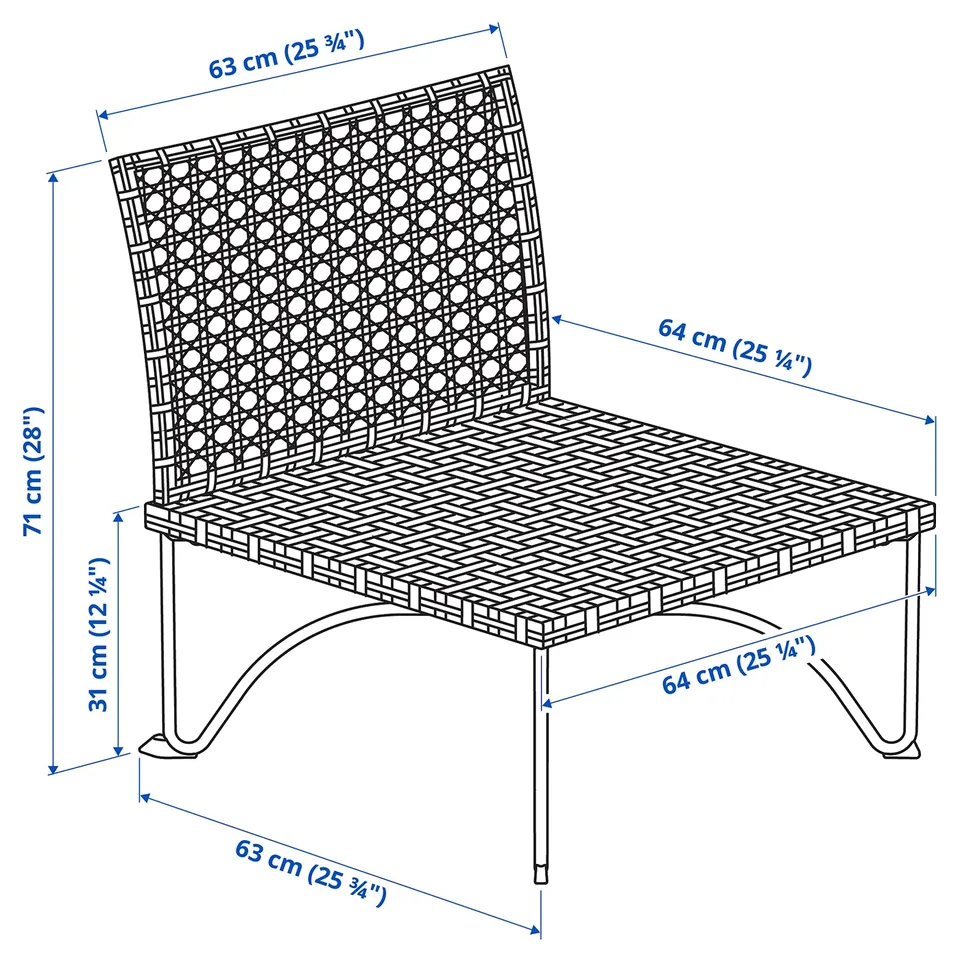 part: JUTHOLMEN one-seat section, outdoor