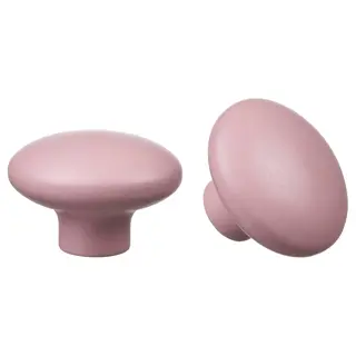 PLOCKAR knob, pale pink, 49 mm