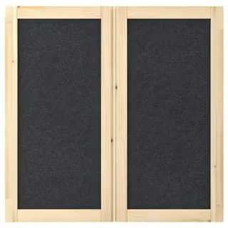 IVAR door, dark grey/felt, 42x83 cm