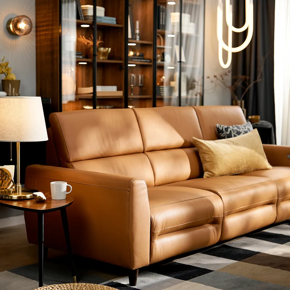 part: RULLERUM 3-seat sofa w 2 electric recliners
