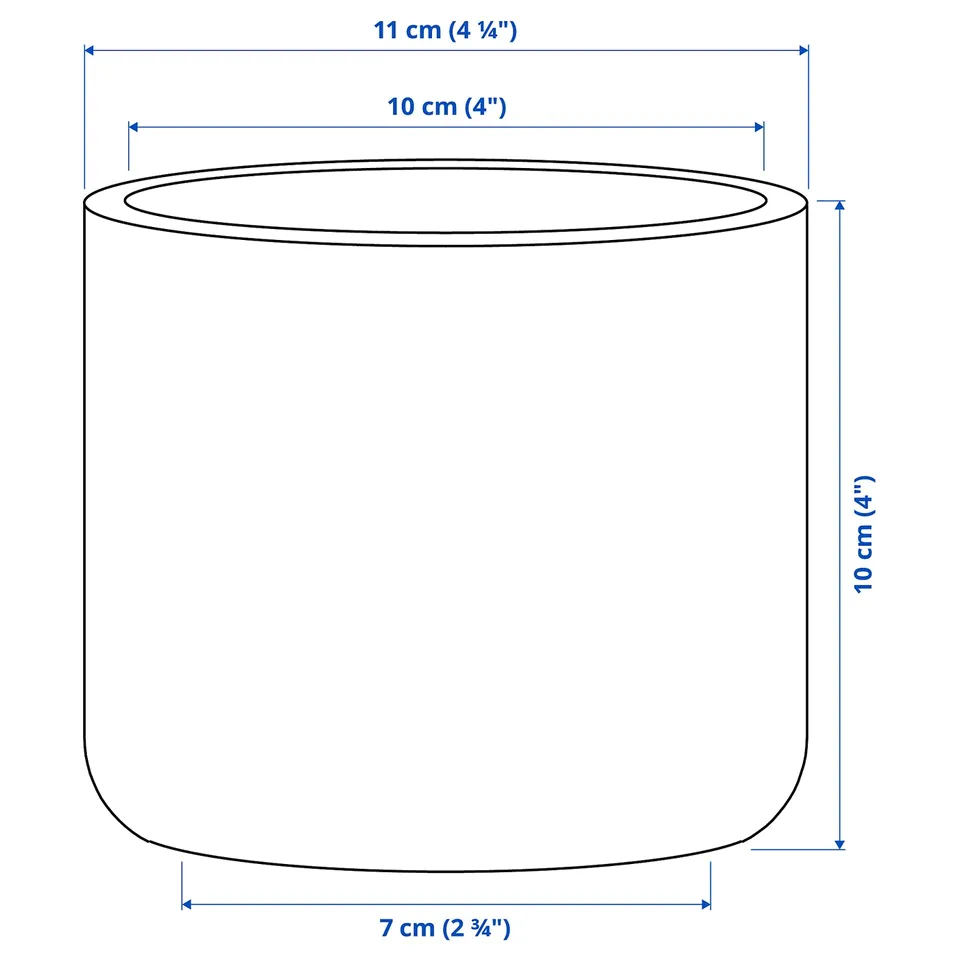 Illustration with measurements for the product: BUSKKAPRIFOL.
