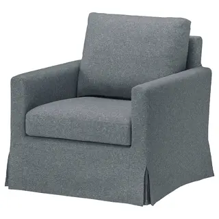 SALTSJÖBADEN cover for rocking/swivel armchair, Gunnared medium grey
