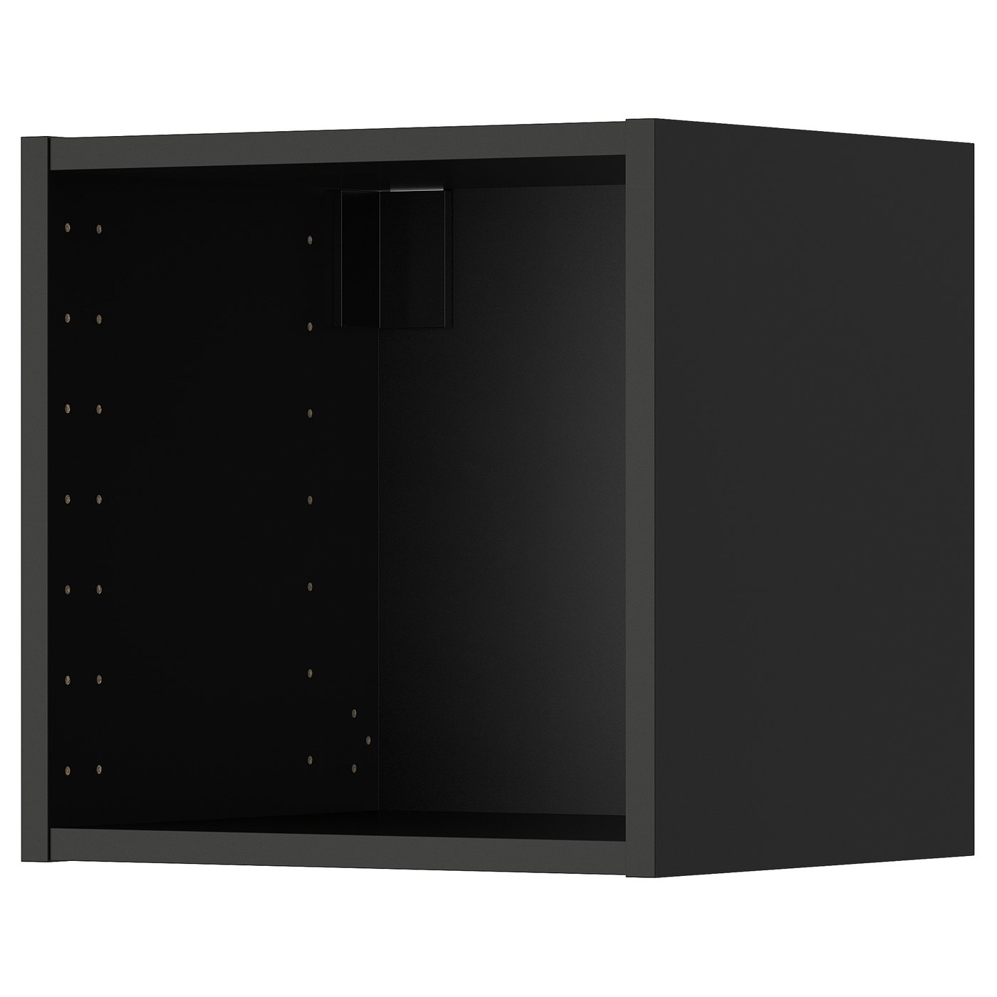 METOD wall cabinet, black-grey, 40x37x40 cm