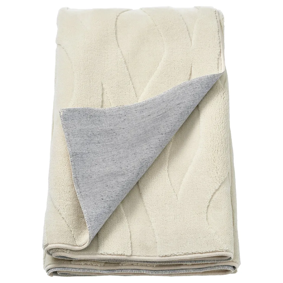 VÄXELFEL Rug, low pile, off-white, 133x195 cm