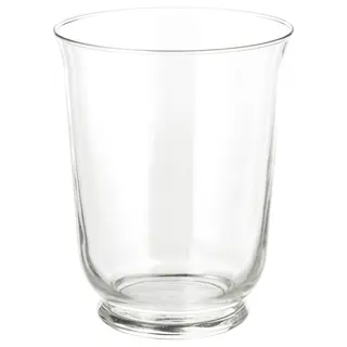 POMP vase/lantern, clear glass, 18 cm