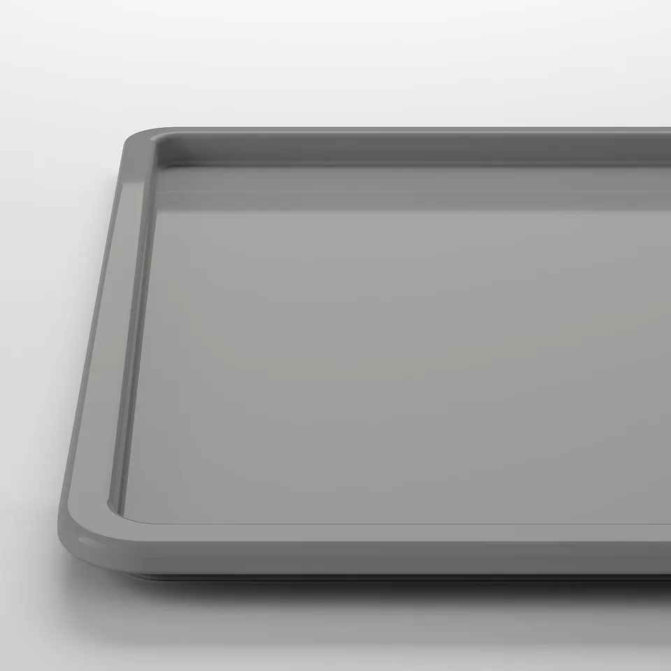 Grey KUGGIS lid, sleek, smooth, fits box perfectly.