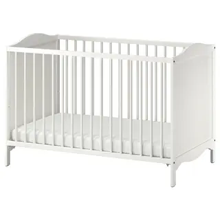 SMÅGÖRA cot, white, 60x120 cm