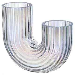 RÄFFELBJÖRK vase, mother-of-pearl colour, 12 cm