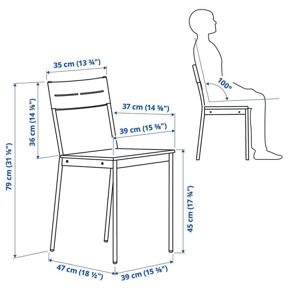 part: VIHALS table and 6 chairs