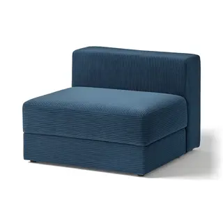 JÄTTEBO cover 1,5-seat module with storage, Samsala dark blue