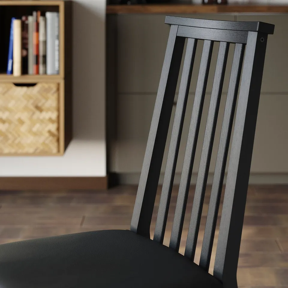 ÅLHULT Chair, black/Bomstad black